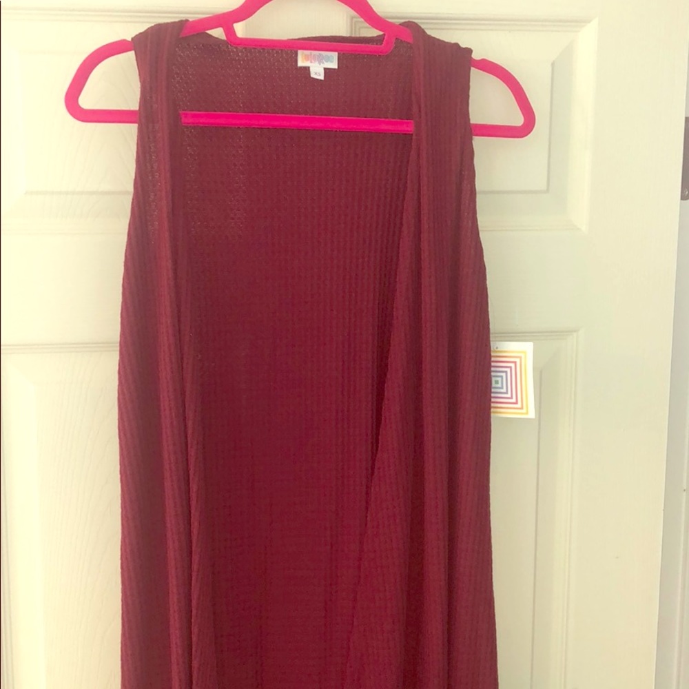 XS waffle maroon joy